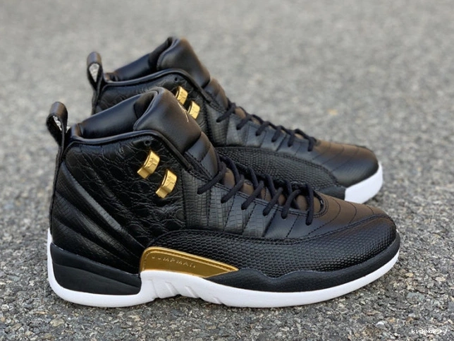 Rep Metallic Jordan Black Gold-White AO6068-007 Retro 12 Air 'Reptile' 0717